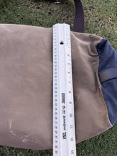 Load image into Gallery viewer, J.Crew Sporting Goods Blue Waxed Canvas Duffle Bag Weekender Travel Luggage
