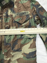 将图片加载到图库查看器，Vintage US Military M65 Cold Weather Field Jacket Woodland Camo Propper 2XL
