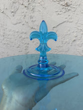 Load image into Gallery viewer, Vintage Fostoria Fairfax Azure Blue Center Handle Tidbit Serving Tray
