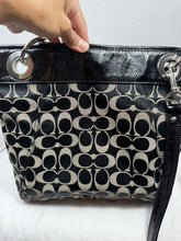 Load image into Gallery viewer, COACH Ashley F17599 Black Gray Signature Jacquard Crossbody Shoulder Bag
