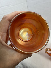 Charger l'image dans la galerie, Antique Fenton Marigold Carnival Glass Orange Tree Mugs Set of 4
