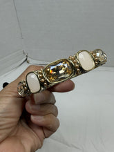 Charger l'image dans la galerie, Heidi Daus Grand Slam Golden Shadow Crystal Deco Bracelet Size Large #9
