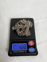 Load image into Gallery viewer, Vintage Taxco Mexico 925 Sterling Silver Byzantine Chainmail Necklace 42.3g
