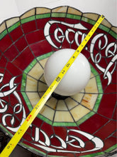 Cargar imagen en el visor de la galería, Vintage Coca-Cola Tiffany Style Stained Glass Hanging Pendant Lamp

