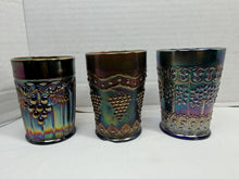 Load image into Gallery viewer, Antique Fenton Northwood Iridescent Carnival Glass Tumblers Floral Lot
