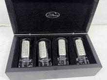 Load image into Gallery viewer, Vintage Things Remembered Pewter Shot Glass Set of 4 Prost Cheers Skål
