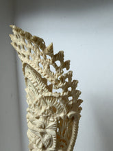 Charger l'image dans la galerie, Intricately Carved Balinese Guardian Tower Sculpture Ivory-Tone Folk Art
