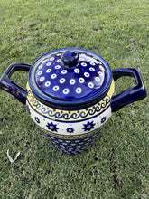 Load image into Gallery viewer, Authentic Boleslawiec Polish Pottery Fermenting Crock Lid Handles COA Poland
