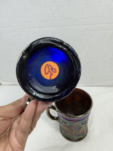 Load image into Gallery viewer, Antique Northwood Singing Birds Amethyst Carnival Glass Mug Art Nouveau
