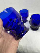 Load image into Gallery viewer, Vintage Viking Glass Georgian Cobalt Blue 10oz Tumbler Drinking Glasses Set of 4
