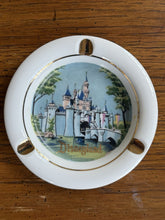 Load image into Gallery viewer, Vintage Disneyland Sleeping Beauty Castle Porcelain Ashtray Japan Gold Disney
