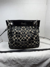 Load image into Gallery viewer, COACH Ashley F17599 Black Gray Signature Jacquard Crossbody Shoulder Bag
