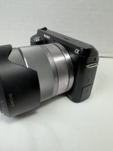 Load image into Gallery viewer, Sony Alpha NEX-F3 16.1MP Mirrorless Camera 18-55mm OSS Lens E-Mount Black
