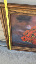 Load image into Gallery viewer, Vintage Original Oil Painting Red Poppies Floral Still Life Signed Delois Framed
