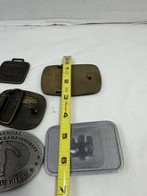 Load image into Gallery viewer, Vintage Belt Buckle Collection Hall Mach Cal St Championships Federal Lot of 7
