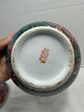 Load image into Gallery viewer, Vintage Hand Painted Studio Pottery Lidded Round Dish Abstract Glaze Ceramic
