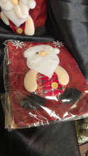 Load image into Gallery viewer, Christmas Santa Claus Wine Bottle Cover Bag Plaid Holiday Gift Decor New
