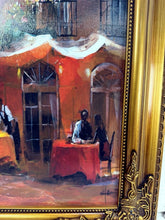 Load image into Gallery viewer, "Dinner for Two I" 16"x20" Abstract Canvas Wall Art Ornate Frame
