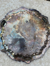 Load image into Gallery viewer, Vintage Wallace Chippendale X100 Silverplate 17-Inch Round Footed Tray
