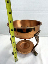 Load image into Gallery viewer, Vintage Princess House Copper Brass Coffee Tea Carafe Warming Stand
