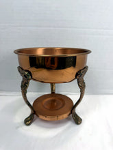 Load image into Gallery viewer, Vintage Princess House Copper Brass Coffee Tea Carafe Warming Stand
