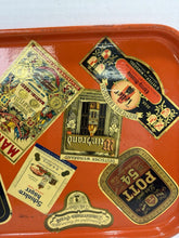 Load image into Gallery viewer, Vintage German Orange Serving Tray - side view
