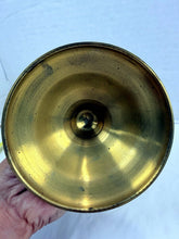 Load image into Gallery viewer, Vintage 1970s Solid Brass Candlestick Holder Turned Baluster Stem USA
