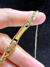 Load image into Gallery viewer, Vintage Signed Monet Gold Tone Ivory Enamel Scalloped Choker Necklace
