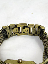 Load image into Gallery viewer, Vintage Chico's Gold Tone Square Face Quartz Bracelet Watch Jewelry Clasp
