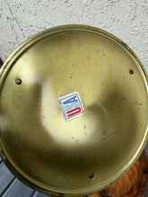 Charger l'image dans la galerie, Vintage Kraftware 1960s Faux Wood Grain Brass Ice Bucket 3 Quart Mid-Century

