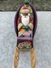 Charger l'image dans la galerie, 2004 Jim Shore Heartwood Creek Delivering Joy Santa Sleigh Figurine Enesco
