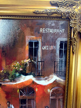 Load image into Gallery viewer, "Dinner for Two I" 16"x20" Abstract Canvas Wall Art Ornate Frame
