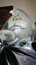 Load image into Gallery viewer, Robert Wyland Light In The Sea Sculpture Dolphin Love 377/950
