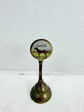 Load image into Gallery viewer, Vintage Baltimore Maryland Brass Souvenir Hand Bell Horse Illustration
