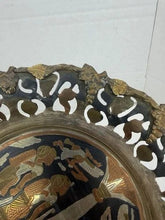 Load image into Gallery viewer, Vintage Egyptian Revival Mixed Metal Wall Plaque Brass Copper Pharaoh
