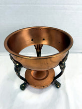 Load image into Gallery viewer, Vintage Princess House Copper Brass Coffee Tea Carafe Warming Stand
