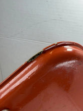 Load image into Gallery viewer, Vintage German Orange Serving Tray - top view
