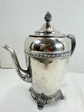 Charger l'image dans la galerie, Vintage Silverplate Coffee Pot Victorian Style Footed Silver on Copper USA
