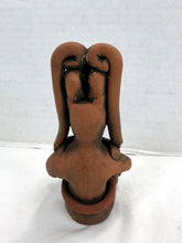 将图片加载到图库查看器，Vintage Hand-Painted Mexican Folk Art Terracotta Mayan Figure Handmade Mexico
