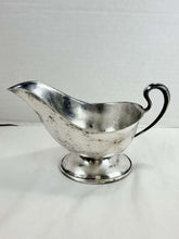 将图片加载到图库查看器，Vintage Silverplate Footed Gravy Boat American Classic Victorian Curved Handle
