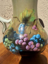 Charger l'image dans la galerie, Vintage Lisa White Porcelain Pitcher Vineyard Blessings Grape Pattern 10 Inch
