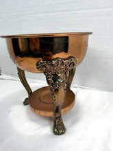 Load image into Gallery viewer, Vintage Princess House Copper Brass Coffee Tea Carafe Warming Stand
