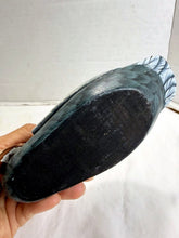 Charger l'image dans la galerie, Vintage Hand Painted Hand-Carved Wooden Pelican Figurine Handmade USA
