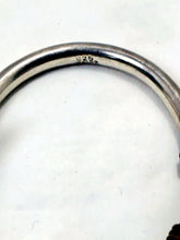 Load image into Gallery viewer, Vintage Taxco Mexico 925 Sterling Silver Gold Tone Hook Bangle Bracelet
