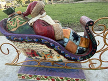 Charger l'image dans la galerie, 2004 Jim Shore Heartwood Creek Delivering Joy Santa Sleigh Figurine Enesco
