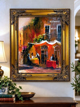 Load image into Gallery viewer, "Dinner for Two I" 16"x20" Abstract Canvas Wall Art Ornate Frame
