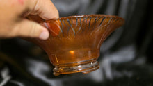 Load image into Gallery viewer, Antique 1920s Marigold Iridescent Stretch Glass 10 Inch Console Centerpiece Bowl
