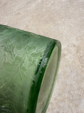 Load image into Gallery viewer, Antique Fostoria Green Depression Glass Ice Bucket - Oak Leaf Vaseline Glass
