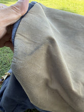 Load image into Gallery viewer, J.Crew Sporting Goods Blue Waxed Canvas Duffle Bag Weekender Travel Luggage
