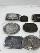Load image into Gallery viewer, Vintage Belt Buckle Collection Hall Mach Cal St Championships Federal Lot of 7
